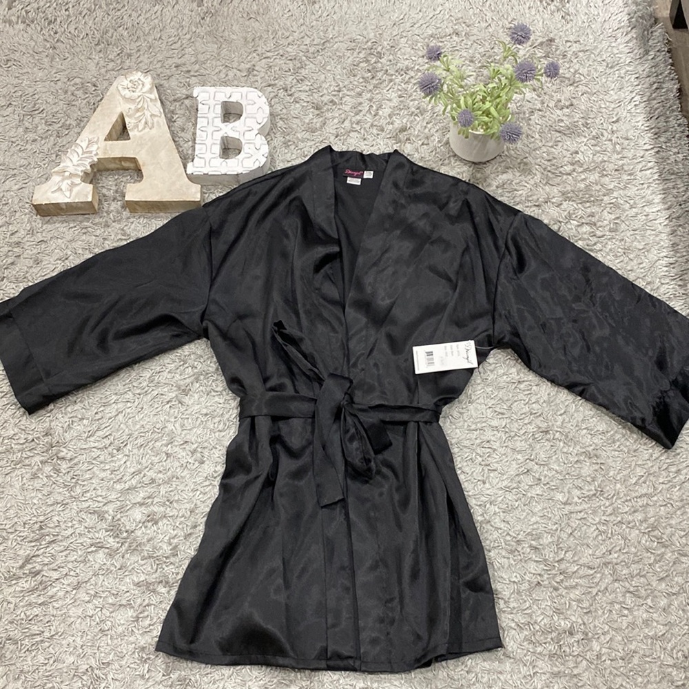 Dreamgirl Satin Robe Plus Size (1X/2X)